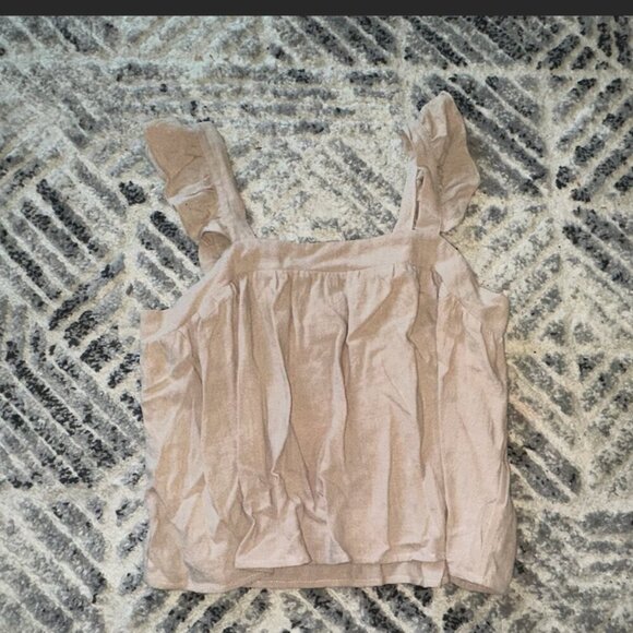 NWT Tank Tank Top Blouse Ruffle Straps Cropped Anrabess Size Large Women y2k - Picture 7 of 7